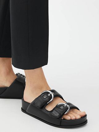 Arket + Buckled Leather Slides