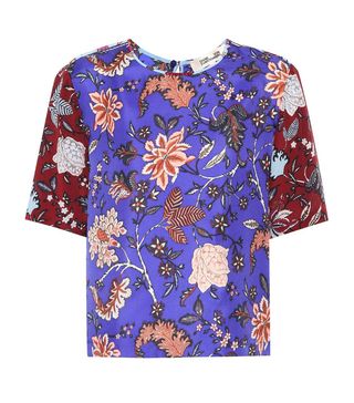 Diane von Furstenberg + Floral Printed Silk Shirt