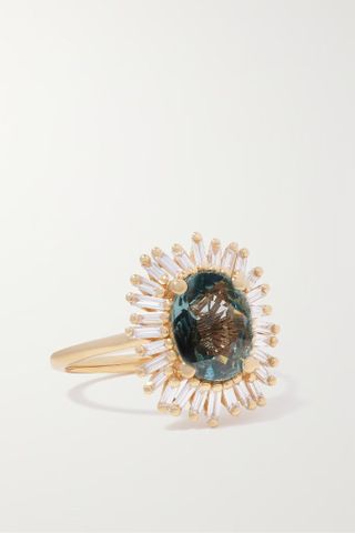 Suzanne Kalan + 18-karat Gold, Sapphire and Diamond Ring