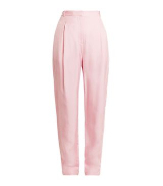 Tibi + Sculpted High-Rise Pleated Faille Trousers