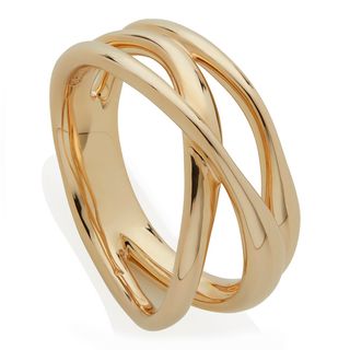 Monica Vinader + Gold Vermeil Nura Cross Over Ring