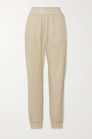 Commando + Faux Stretch-Leather Track Pants