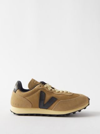 Veja + Rio Branco Suede-Panelled Mesh Trainers