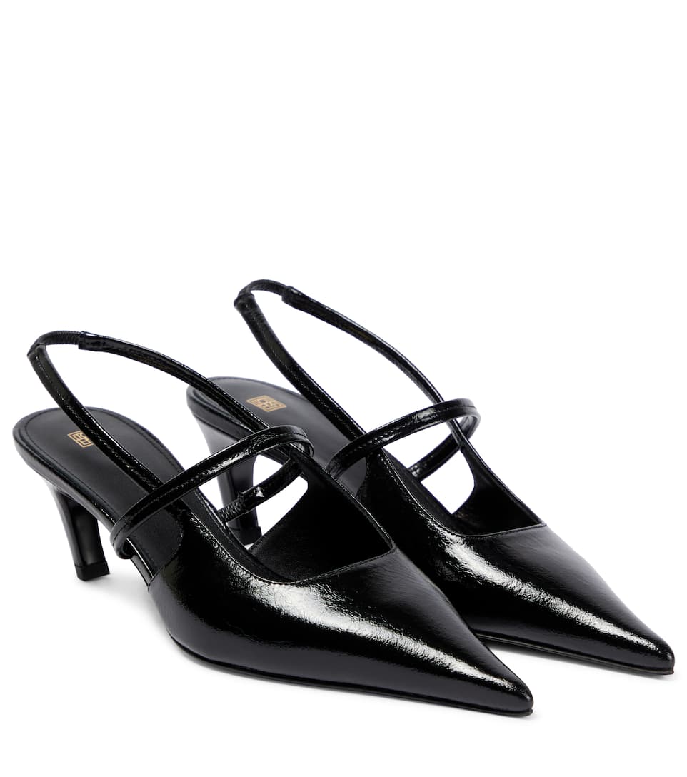 Totême + The Gripping Leather Slingback Pumps