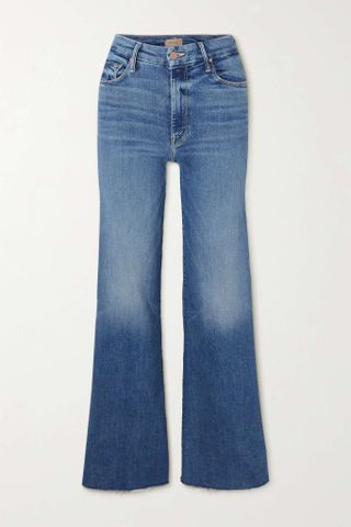 Mother + The Roller Mid-Rise Straight-Leg Jeans
