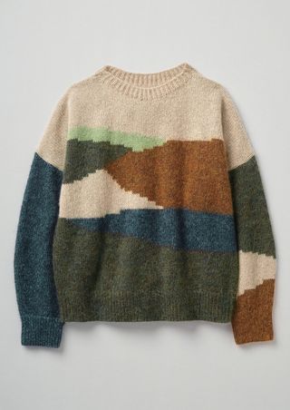 Toast + Landscape Intarsia Sweater