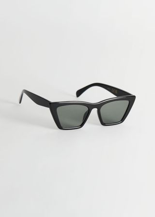 & Other Stories + Rectangular Cat Eye Sunglasses