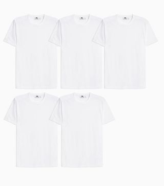 Topman + White T-Shirt 5 Pack