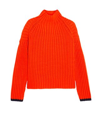 Victoria, Victoria Beckham + Ribbed Wool-Blend Turtleneck Sweater
