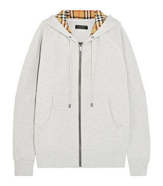 Burberry + Oversized Cotton-Terry Hooded Top