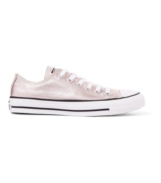 Converse + Chuck Taylor All Star Metallic Coated-Canvas Sneakers