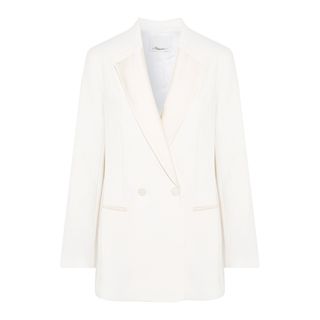 3.1 Phillip Lim + Double-Breasted Satin-Trimmed Crepe Blazer