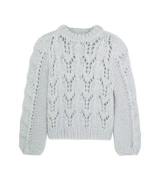 Ganni + Mohair and Wool-Blend Sweater