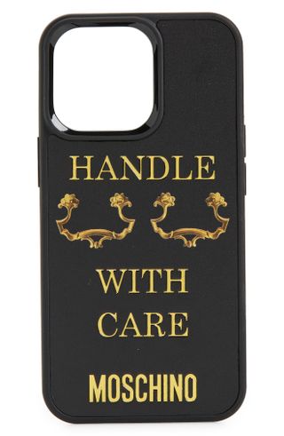 Moschino + Handle With Care Iphone 13 Pro Case