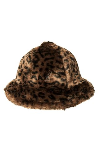Kangol + Faux Fur Casual Bucket Hat