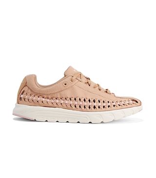 Nike + Mayfly Woven Faux Leather–Trimmed Faux-Suede Sneakers