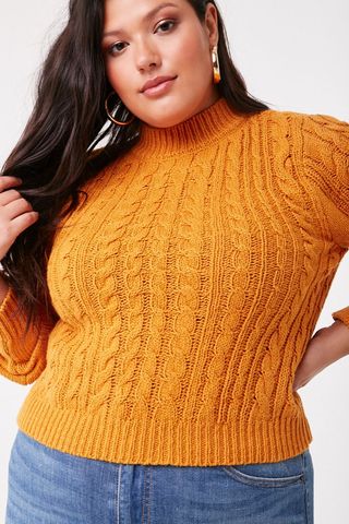 Forever 21 + Cable Knit Sweater