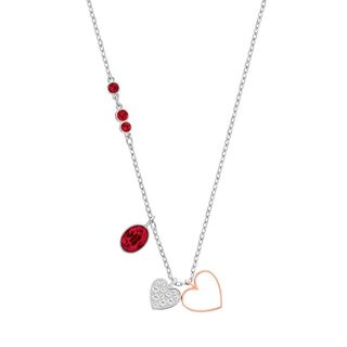 Swarovski + Duo Heart Necklace