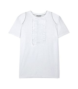 Each X Other + Ruffled Front Cotton T-Shirt