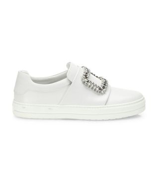 Roger Vivier + Sneaky Viv Crystal-Buckle Sneakers