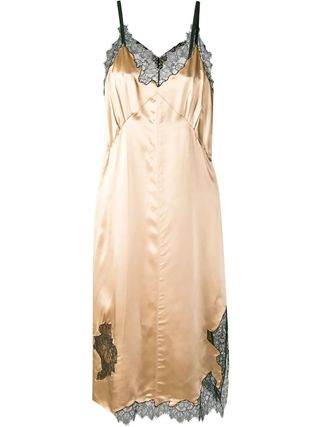 Helmut Lang + Layered Lace Slip Dress