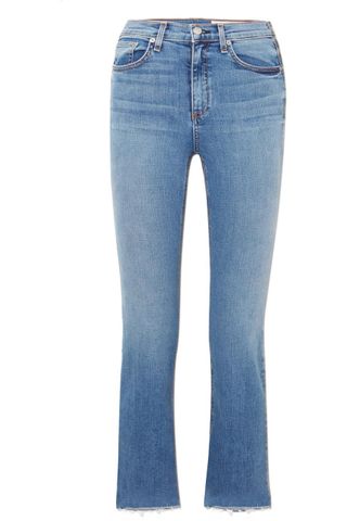 Rag & Bone + Hana Cropped High-Rise Bootcut Jeans