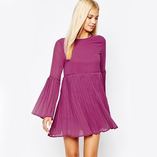 Missguided + Pleated Swing Dress