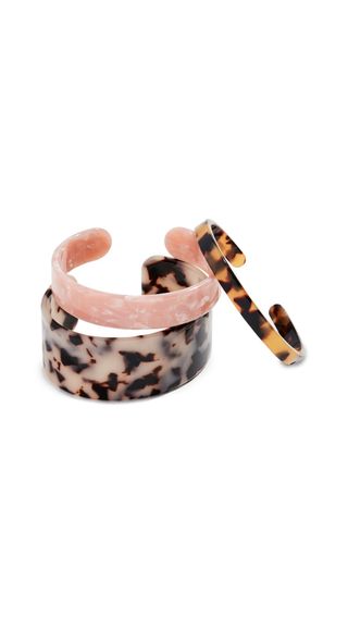 Shashi + Lucite Cuff Set