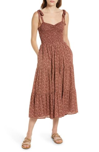 Madewell + Lucie Tie Strap Sundress