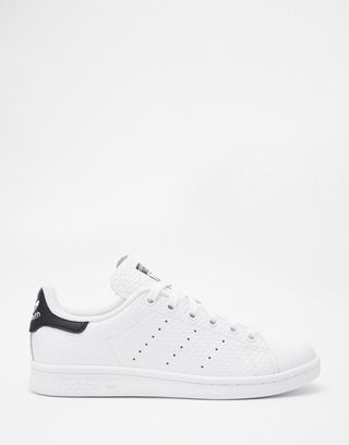 Adidas + Stan Smith White and Black Sneakers