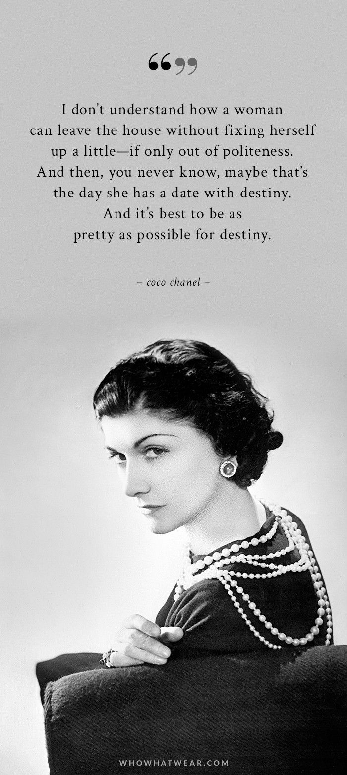 7 Iconic Coco Chanel Quotes on Fashion and Style | Who What Wear