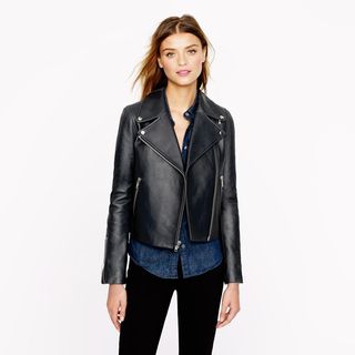 J.Crew + Collection Leather Moto Jacket