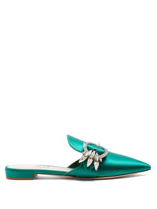 Charles & Keith + Two-Tone Patent Glitter D'Orsay Flats