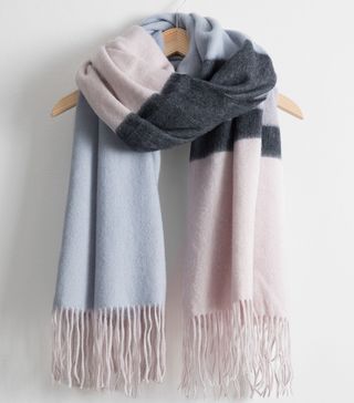 & Other Stories + Oversized Two Toned Wool Scarf