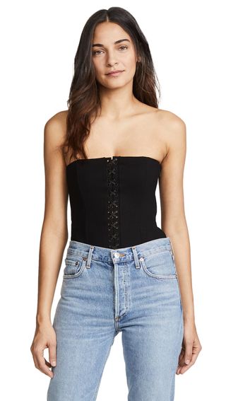 Kendall + Kylie + Bustier Thong Bodysuit