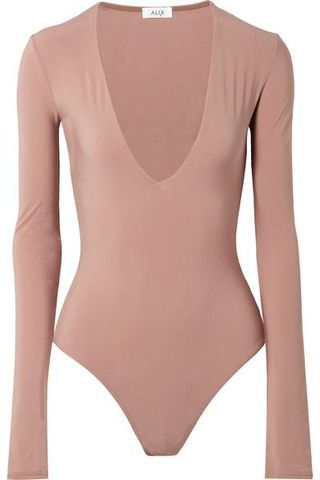 Alix + Irving Stretch-Jersey Thong Bodysuit