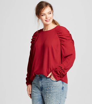 Who What Wear + Long-Sleeve Party Top