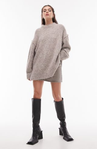 Topshop + Oversize Pullover Sweater