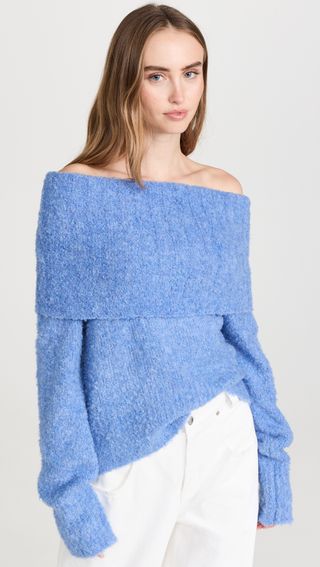 Moon River + Off Shoulder Sweater Top
