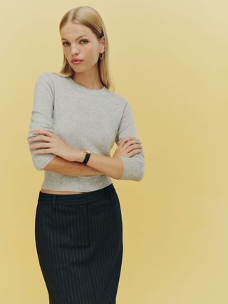 The Reformation + Dana Cashmere Crew Sweater