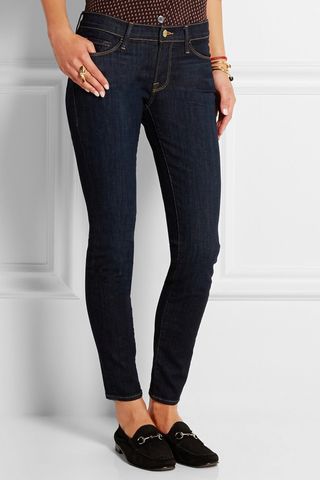 Frame Denim + Le Skinny de Jeanne Mid-Rise Jeans