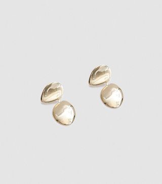 Faris + Petal Drop Earrings in Bronze