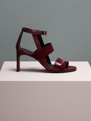 Finery London + Hepworth Leather Slice Heel Sandals
