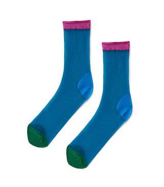Hysteria + Frankie Socks in Blue/Green