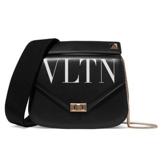 Valentino + Garavani Printed Leather Shoulder Bag