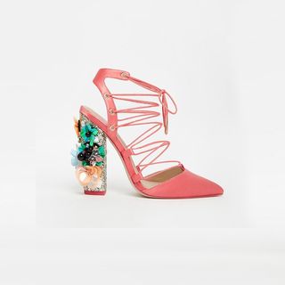 ASOS + Lace Up Pointed Heels