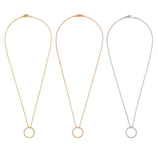 Wanderlust and Co + Frame Circle Necklace
