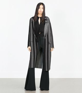 Zara + Jacquard Coat