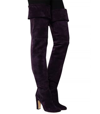 Brian Atwood + Orage Suede Thigh Boots