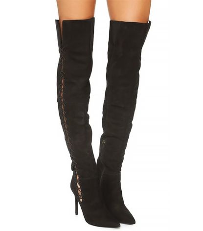A Celebrity Guide to Wearing Thigh-High Boots | Who What Wear